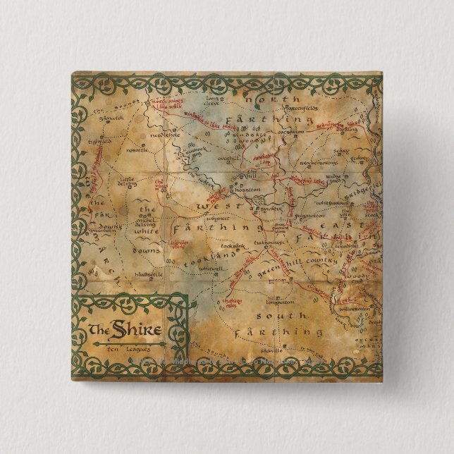 BÓTON QUADRADO 5.08CM O SHIRE™ (Frente)