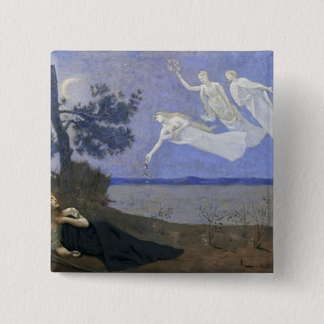 Bóton Quadrado 5.08cm O sonho (Frente)