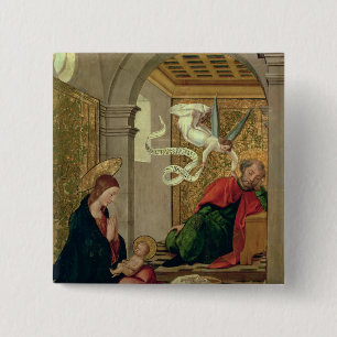 Bóton Quadrado 5.08cm O sonho de St Joseph, c.1535