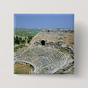 Bóton Quadrado 5.08cm O teatro romano, ø-ò ANÚNCIO dos séculos