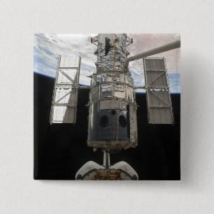 Bóton Quadrado 5.08cm O telescópio espacial de Hubble é liberado