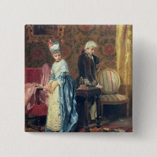 Bóton Quadrado 5.08cm O tiff dos amantes, 1872 (óleo no painel)
