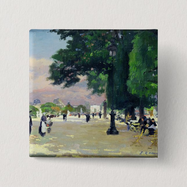 Bóton Quadrado 5.08cm O Tuileries (Frente)