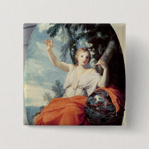 Bóton Quadrado 5.08cm O Urania do musa, 1646-47