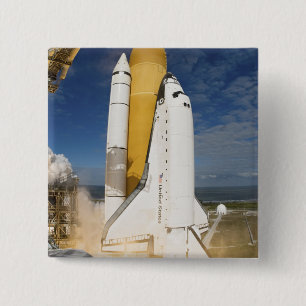 Bóton Quadrado 5.08cm O vaivém espacial Atlantis tira 12