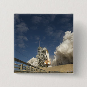 Bóton Quadrado 5.08cm O vaivém espacial Atlantis tira 20