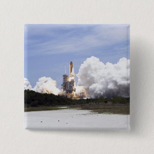 Bóton Quadrado 5.08cm O vaivém espacial Atlantis tira 27