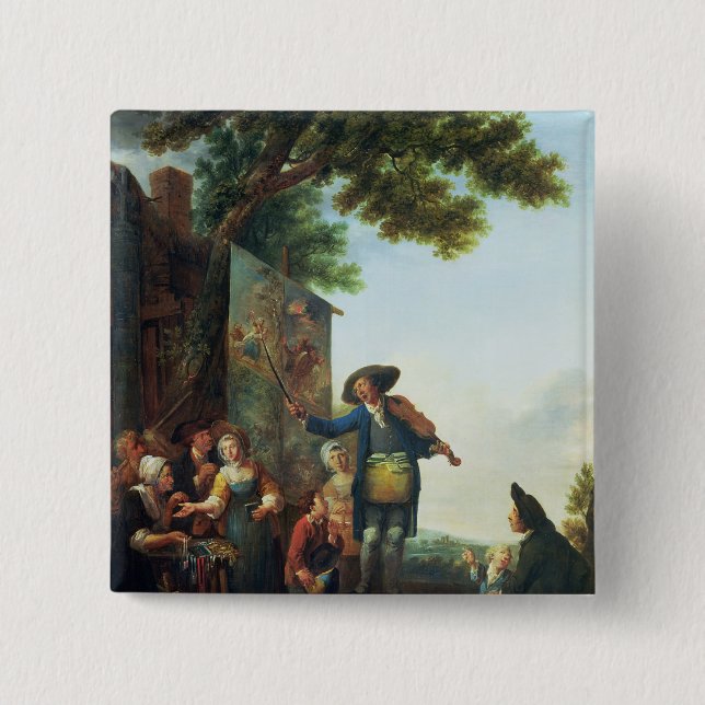 Bóton Quadrado 5.08cm O violinista (Frente)