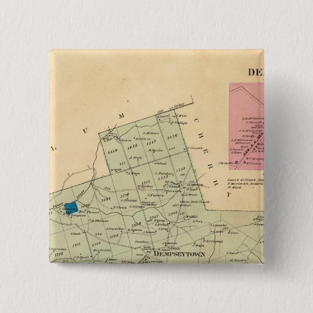 Bóton Quadrado 5.08cm Oakland (Frente)