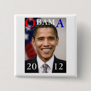 BÓTON QUADRADO 5.08CM OBAMA 2012