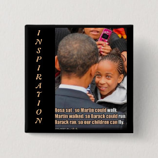 Bóton Quadrado 5.08cm OBAMA inspirado