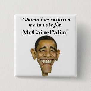 Bóton Quadrado 5.08cm "Obama inspirou, mim para votar para,…