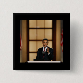 Bóton Quadrado 5.08cm Obama-Speech