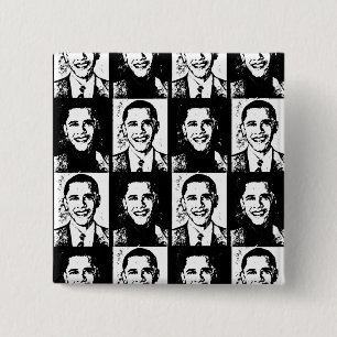 BÓTON QUADRADO 5.08CM OBAMA TEM UMA GRANDE CARA