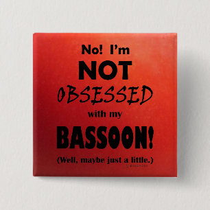 Bóton Quadrado 5.08cm Obsessão Bassoon