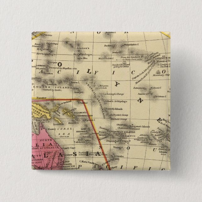 Bóton Quadrado 5.08cm Oceanica (Frente)