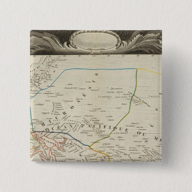 Bóton Quadrado 5.08cm Oceano (Frente)