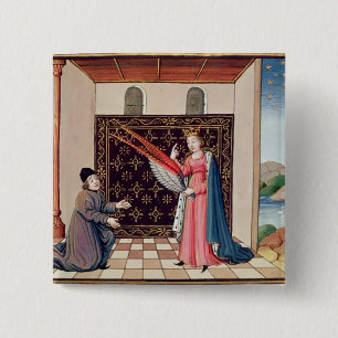 Bóton Quadrado 5.08cm Ofertas da senhora Filosofia às asas de Boethius