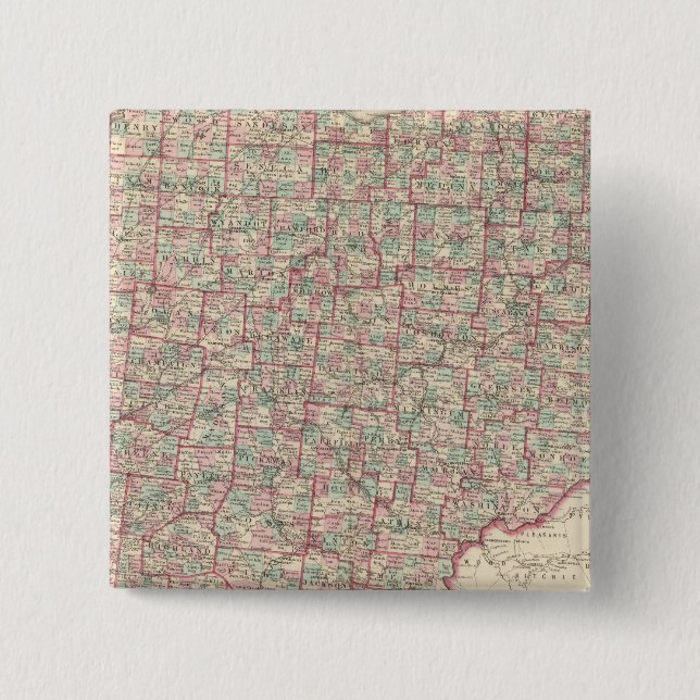 Bóton Quadrado 5.08cm Ohio 9 (Frente)