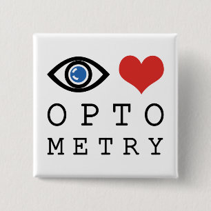 Bóton Quadrado 5.08cm Olhar Amor Óptica Heart - Tabela de Olhos do Optom