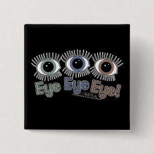 Bóton Quadrado 5.08cm Olhos Olhos!