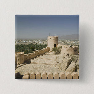 Bóton Quadrado 5.08cm Omã, A Planície de Batinah, Nakhal. Forte de Nakha