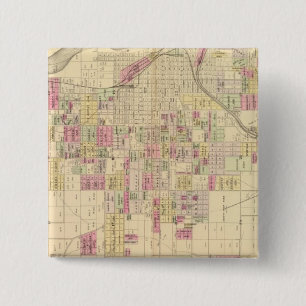 Bóton Quadrado 5.08cm Omaha City, Nebraska
