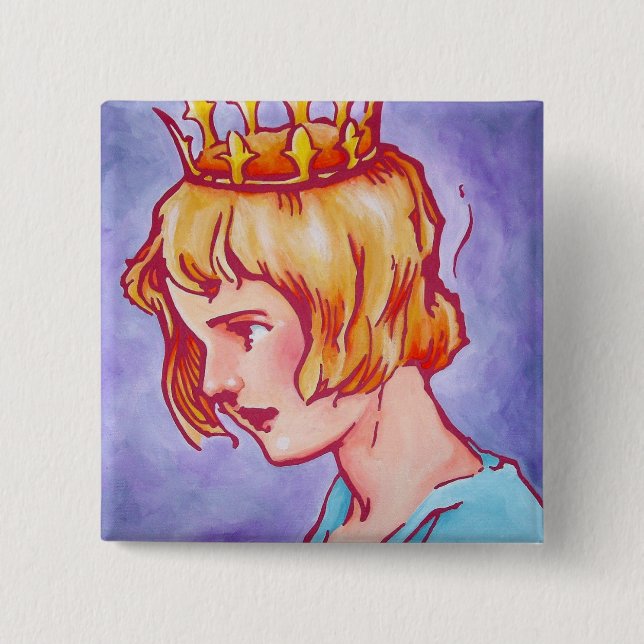 Bóton Quadrado 5.08cm Onça Pinback - Dorothy (Frente)