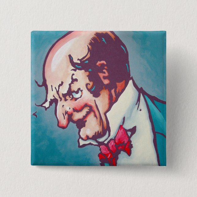 Bóton Quadrado 5.08cm Onça Pinback- o feiticeiro (Frente)