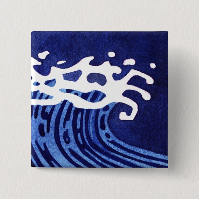 BÓTON QUADRADO 5.08CM ONDAS #1 (Frente)