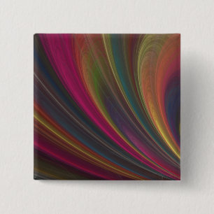Bóton Quadrado 5.08cm Ondas de Areia Macia Colorida