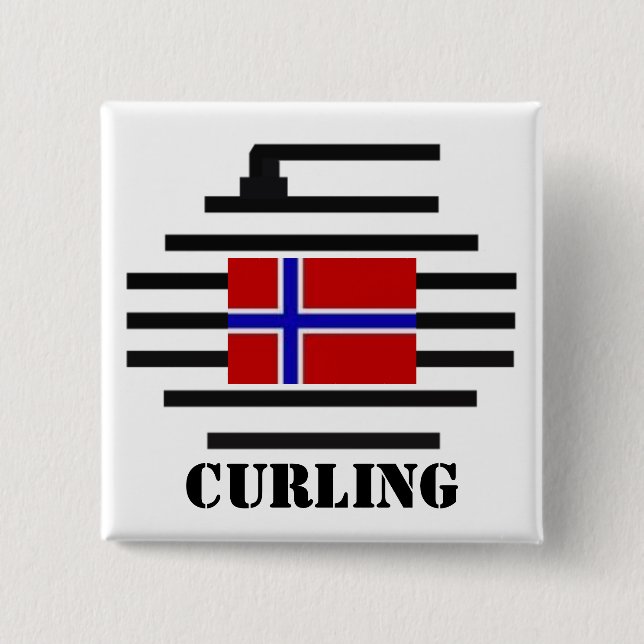 Bóton Quadrado 5.08cm Ondulação de Noruega (Frente)