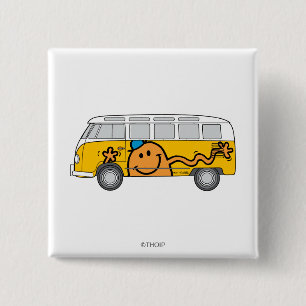 Bóton Quadrado 5.08cm Ônibus das cócegas