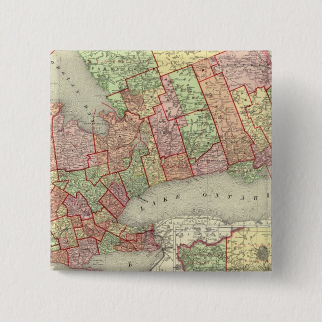 Bóton Quadrado 5.08cm Ontário 4 (Frente)