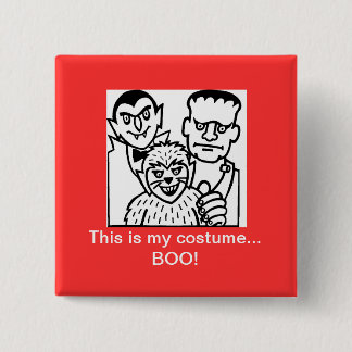 Bóton Quadrado 5.08cm Opção do traje do Dia das Bruxas