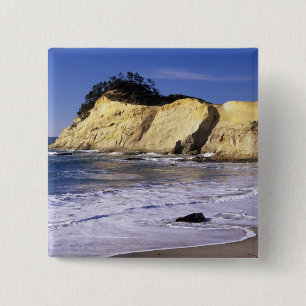 Bóton Quadrado 5.08cm OR, Costa do Oregon, Parque Estadual Cape Kiwanda,