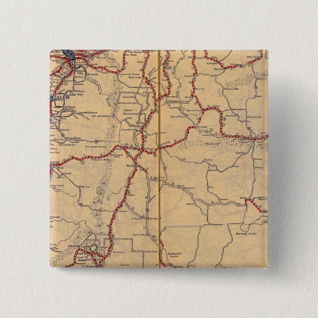 Bóton Quadrado 5.08cm Oregon 4 (Frente)