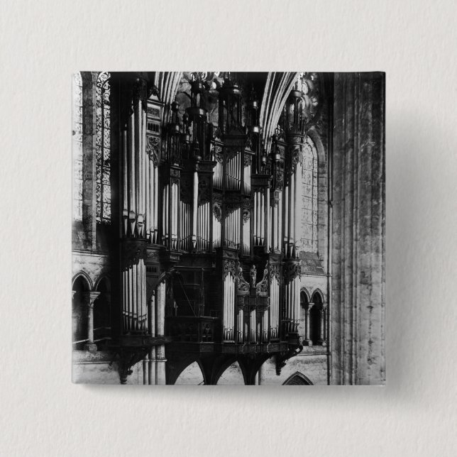 Bóton Quadrado 5.08cm Órgão (Frente)