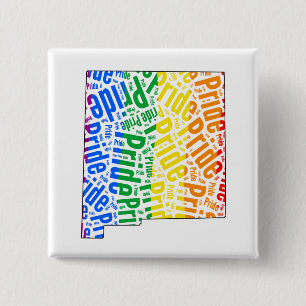 BÓTON QUADRADO 5.08CM ORGULHO DE NEW MEXICO