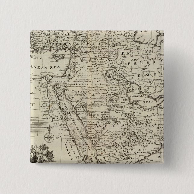 Bóton Quadrado 5.08cm Oriente Médio (Frente)