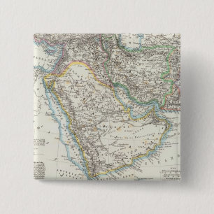 Bóton Quadrado 5.08cm Oriente Médio, Sul da Ásia