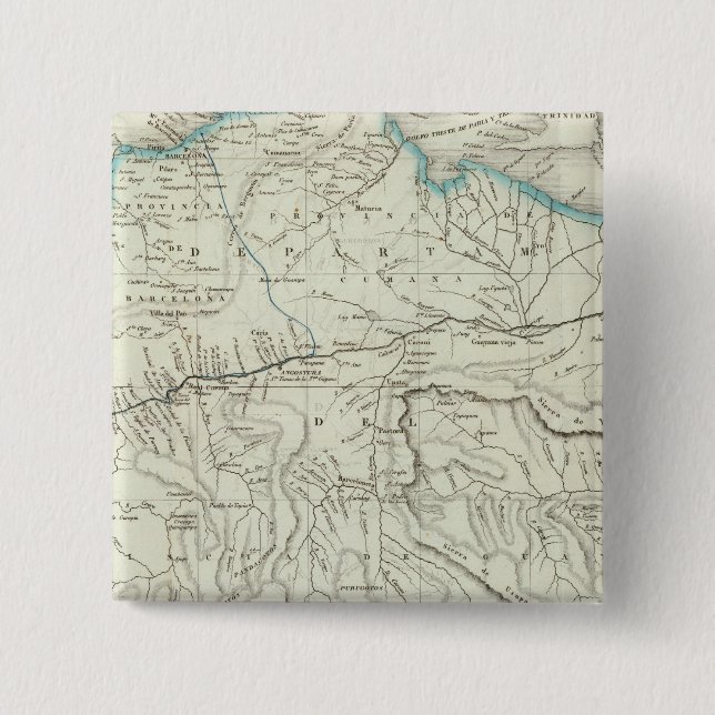 Bóton Quadrado 5.08cm Orinoco (Frente)