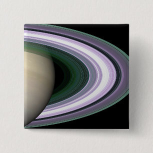 Bóton Quadrado 5.08cm Os anéis de Saturn