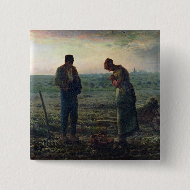 Bóton Quadrado 5.08cm Os Angelus, 1857-59 (Frente)
