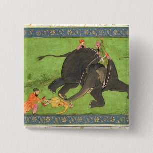 Bóton Quadrado 5.08cm Os assistentes salvam um homem caído de um ele