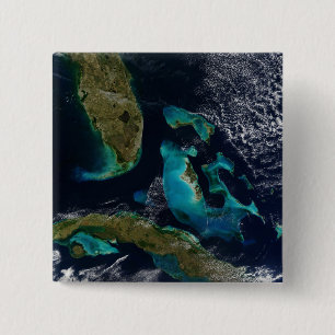 Bóton Quadrado 5.08cm Os Bahamas, o Florida, e a Cuba