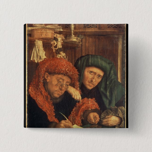 Bóton Quadrado 5.08cm Os coletores de imposto, 1550 (Frente)