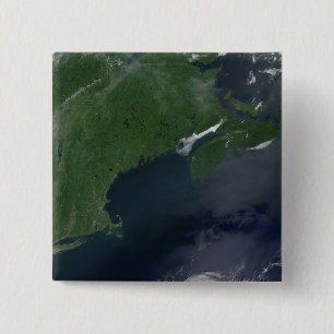 Bóton Quadrado 5.08cm Os Estados Unidos e Canadá do nordeste