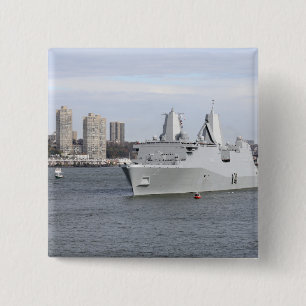 Bóton Quadrado 5.08cm Os fuzileiros navais e os marinheiros equipam os