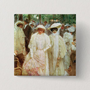 Bóton Quadrado 5.08cm Os jardins de Paris